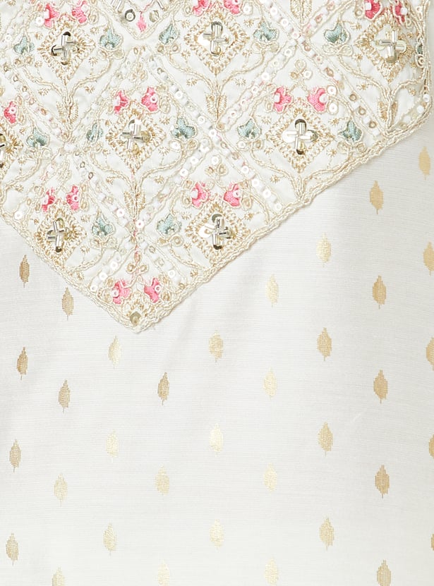 MELANGE Embroidered Straight Kurta