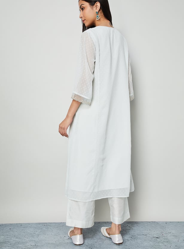 MELANGE Embellished Straight Kurta