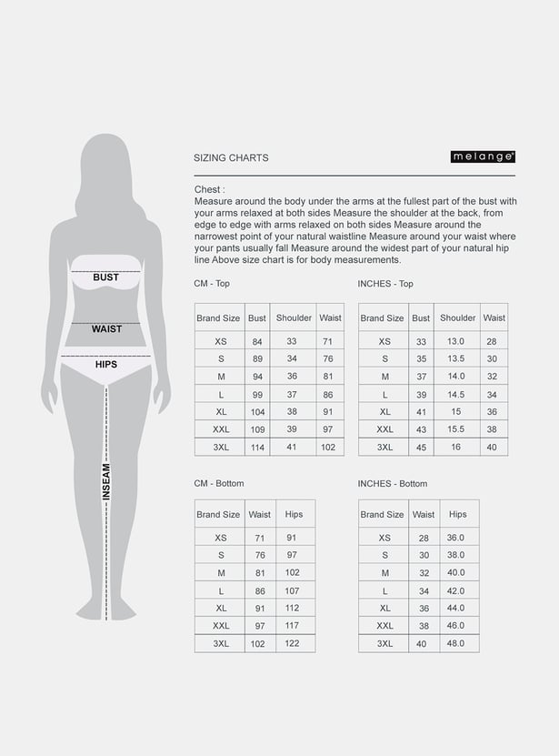 MELANGE Solid Straight Pants