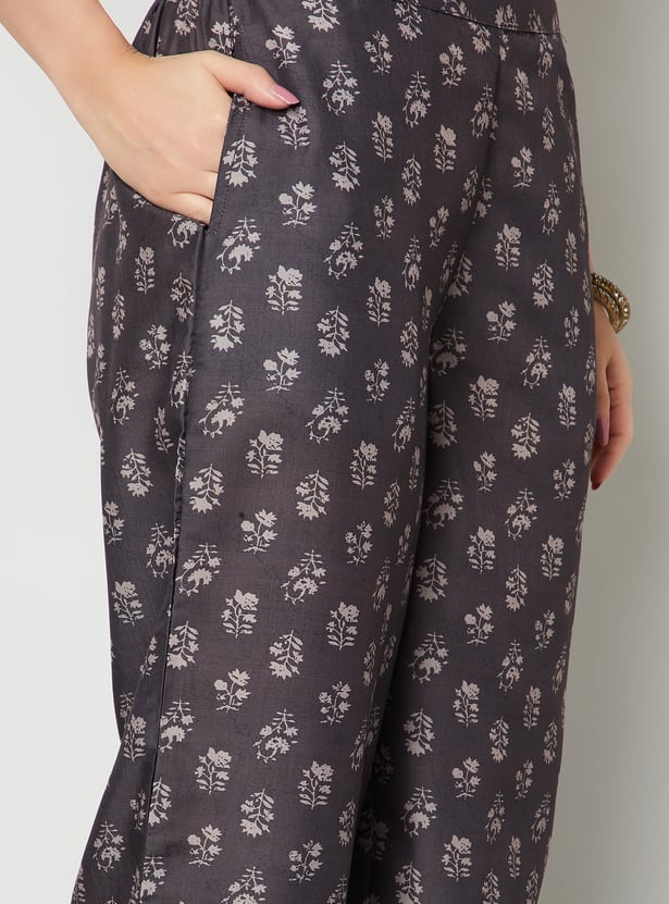 MELANGE Floral Print Kurta Set