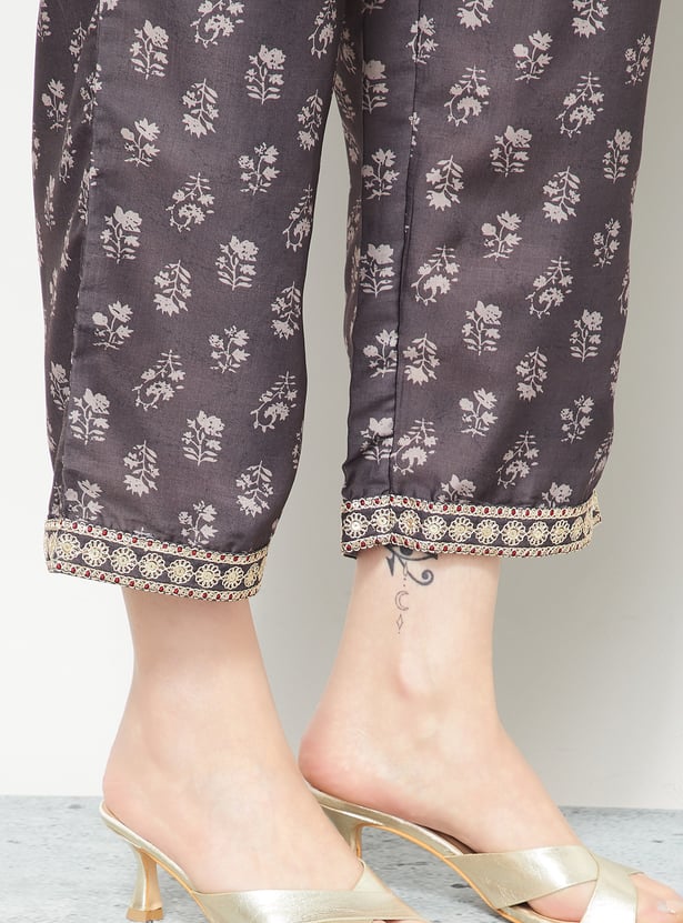 MELANGE Floral Print Kurta Set