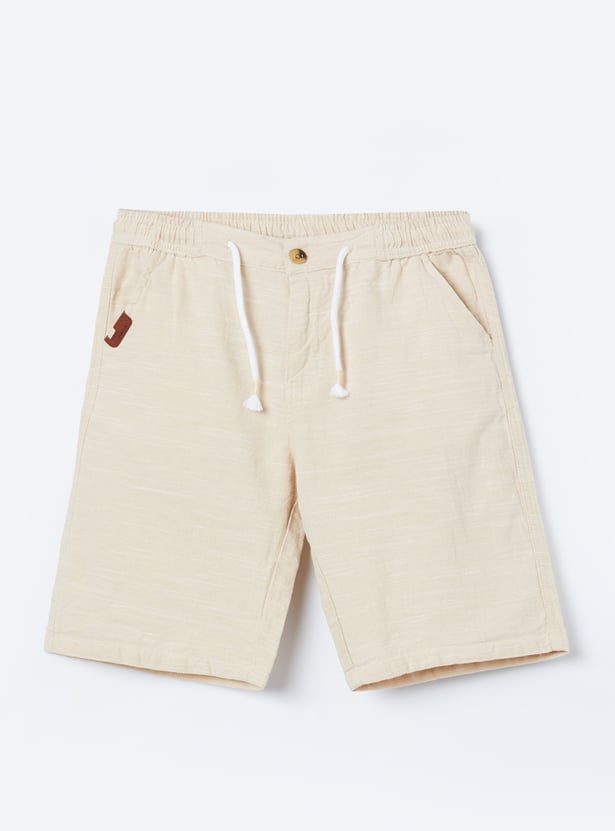 FAME FOREVER Boys Textured Regular Shorts