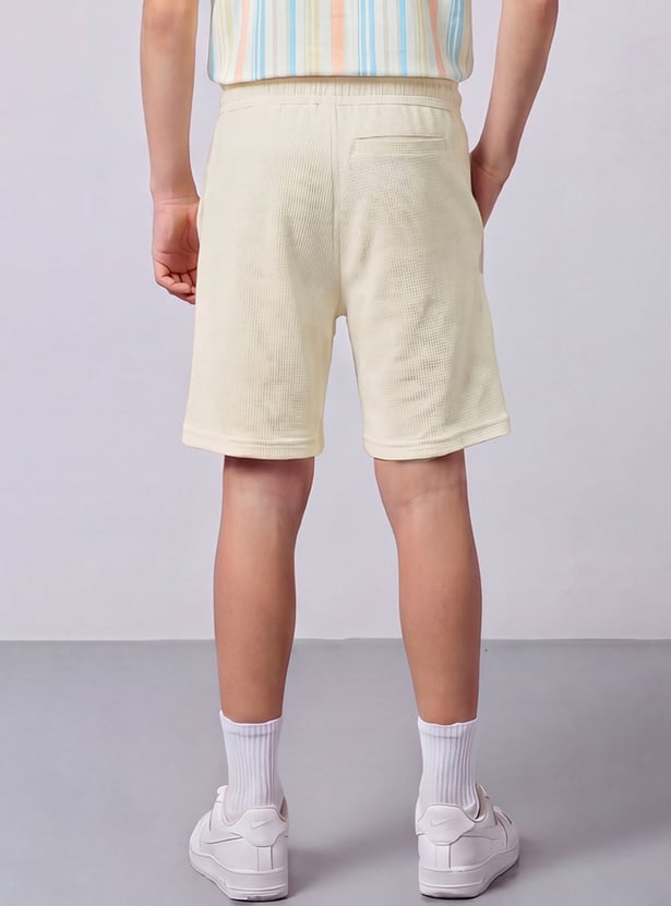 FAME FOREVER Boys Textured Regular Shorts