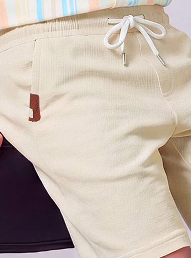FAME FOREVER Boys Textured Regular Shorts