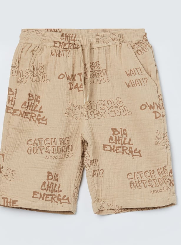 FAME FOREVER Boys Graphic Print Regular Shorts