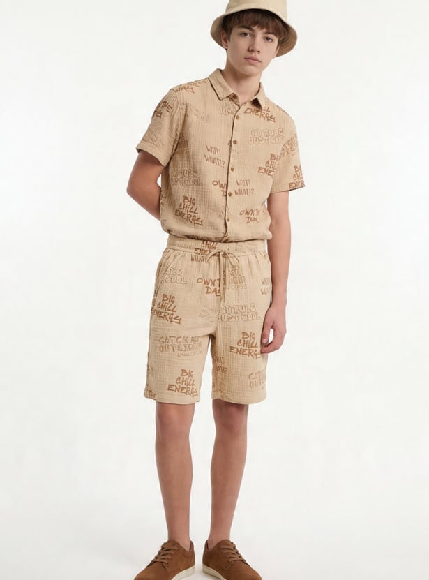 FAME FOREVER Boys Graphic Print Regular Shorts