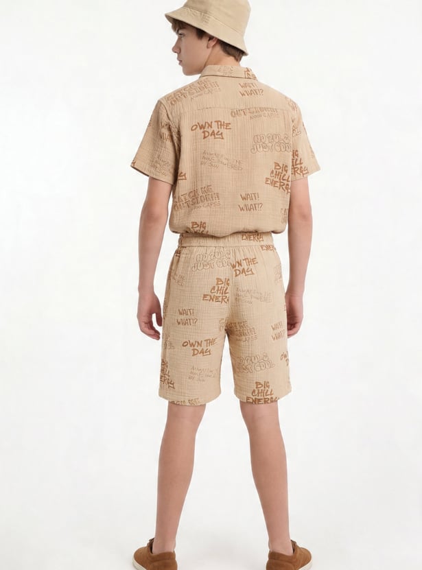 FAME FOREVER Boys Graphic Print Regular Shorts