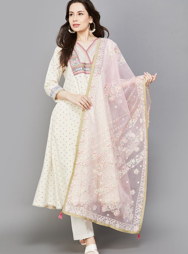 SPAN Embroidered Dupatta