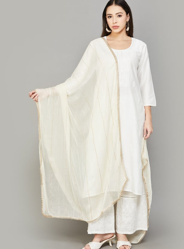 SPAN Striped Dupatta
