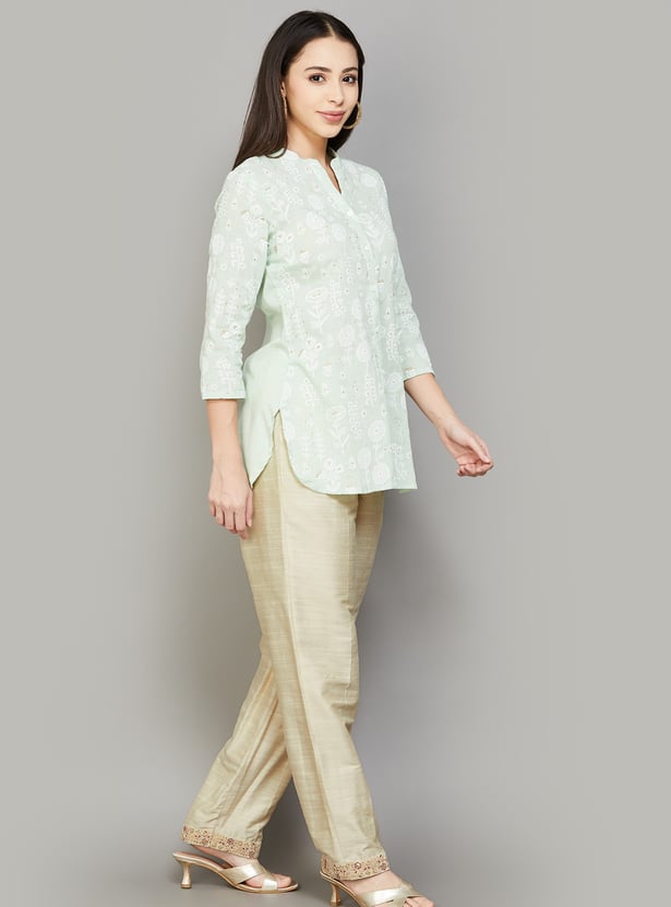 SPAN Solid Straight Pants