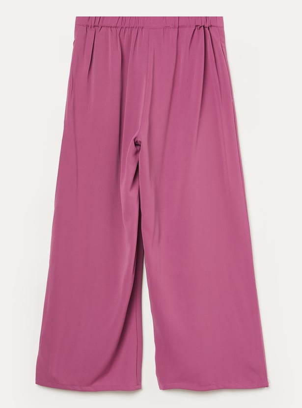 PEPPERMINT Girls Solid Culottes Trousers