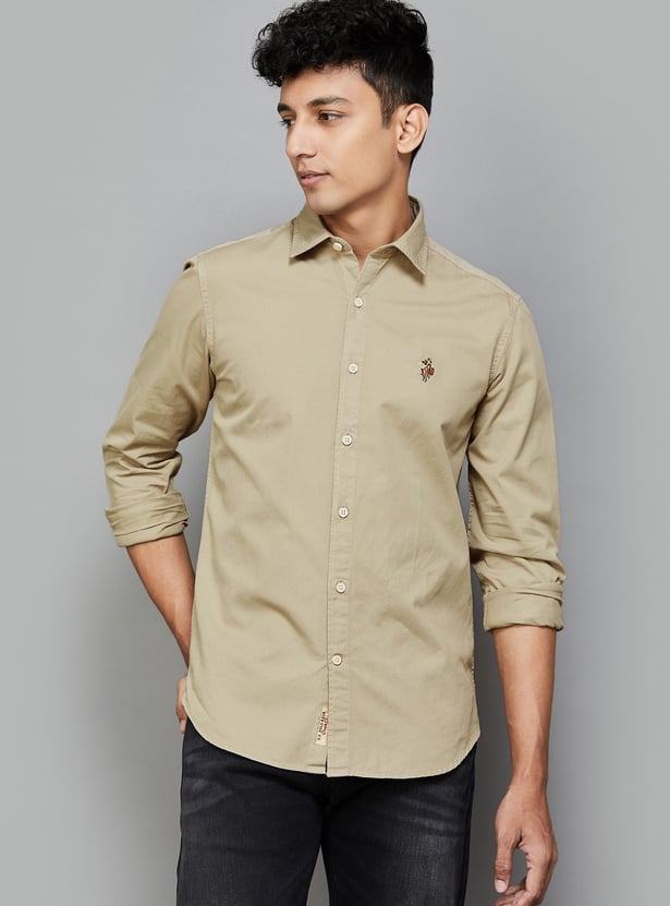 US POLO ASSN Solid Regular Fit Shirt