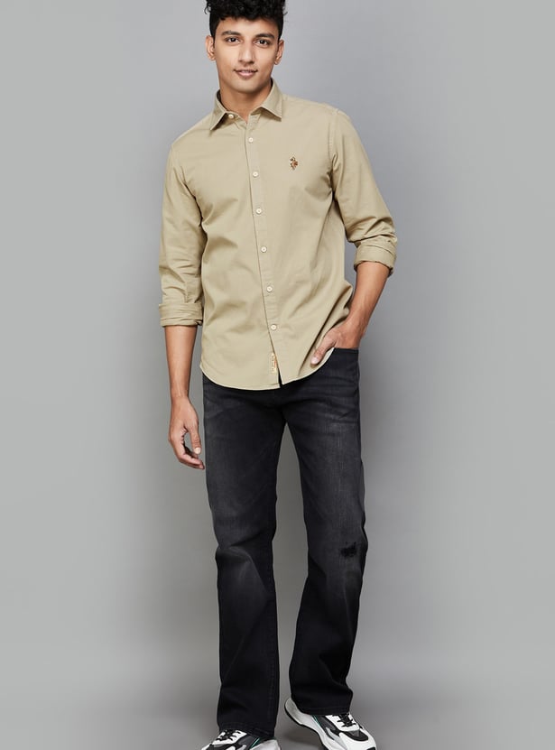 US POLO ASSN Solid Regular Fit Shirt