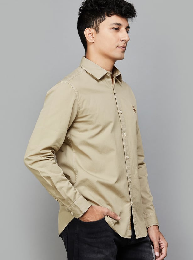 US POLO ASSN Solid Regular Fit Shirt