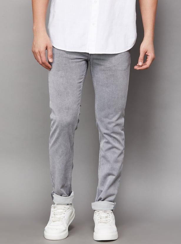 CELIO Washed Slim Tapered Jeans