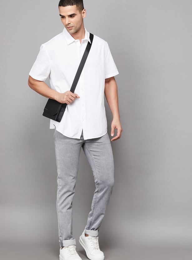 CELIO Washed Slim Tapered Jeans