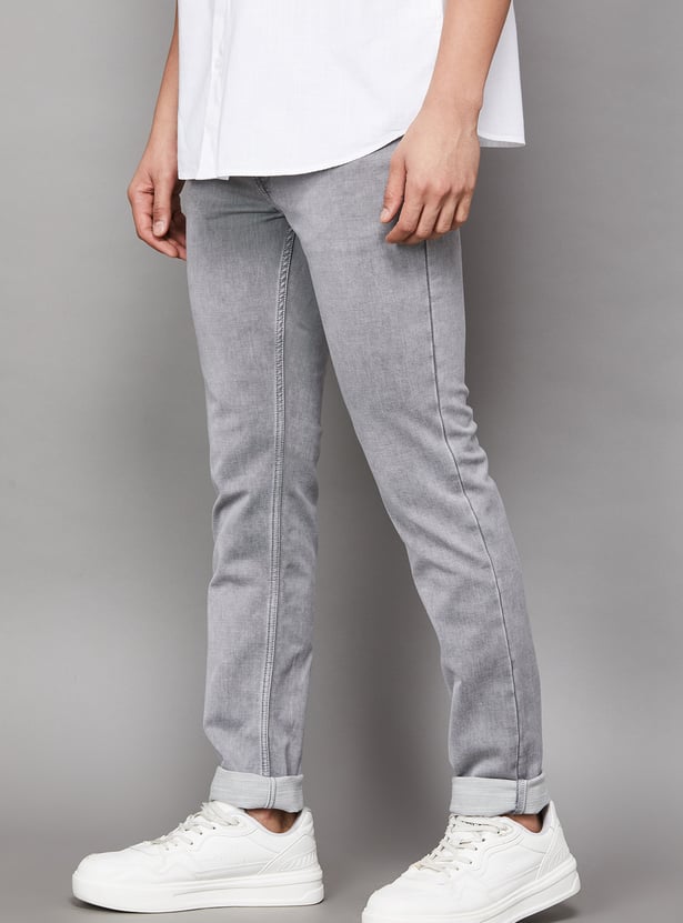 CELIO Washed Slim Tapered Jeans