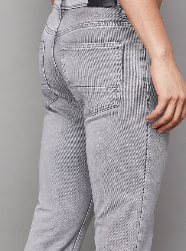 CELIO Washed Slim Tapered Jeans