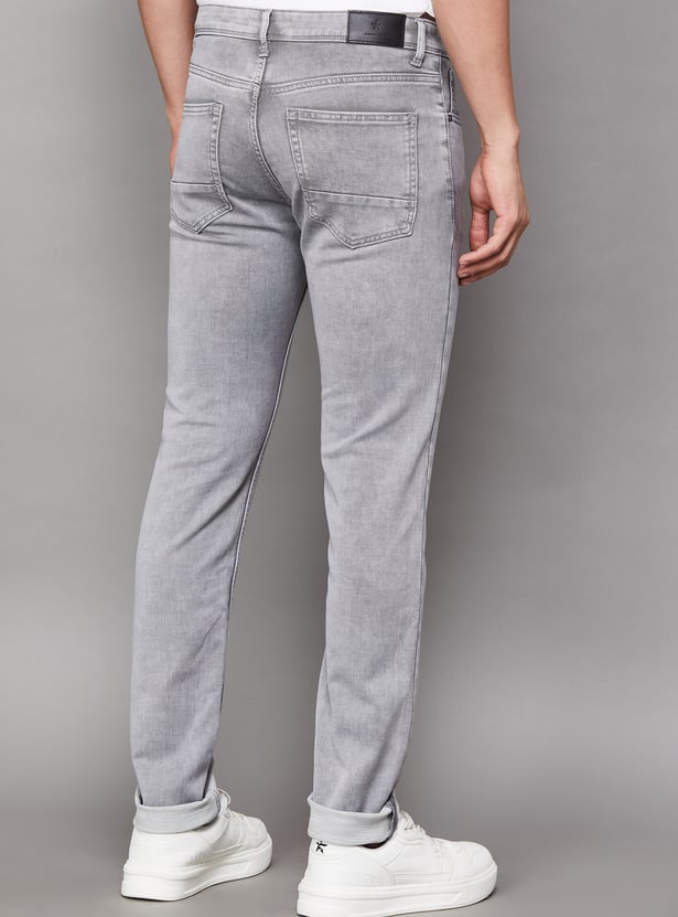 CELIO Washed Slim Tapered Jeans