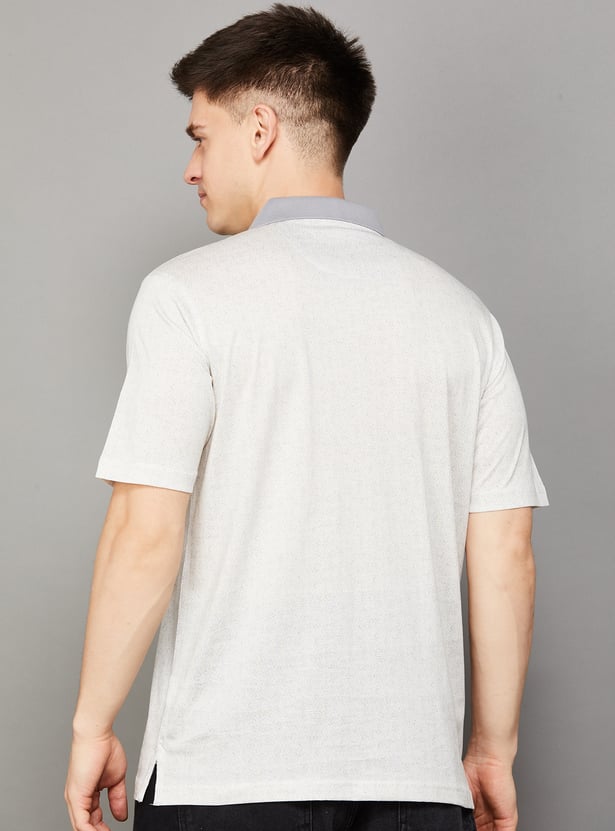 COLORPLUS Printed Polo T-shirt