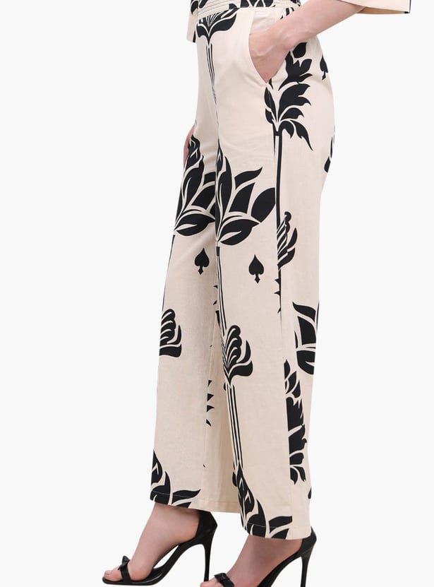 VERO MODA Printed Trousers