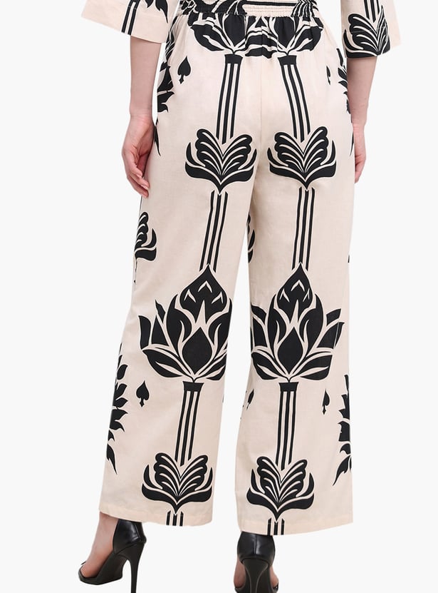 VERO MODA Printed Trousers