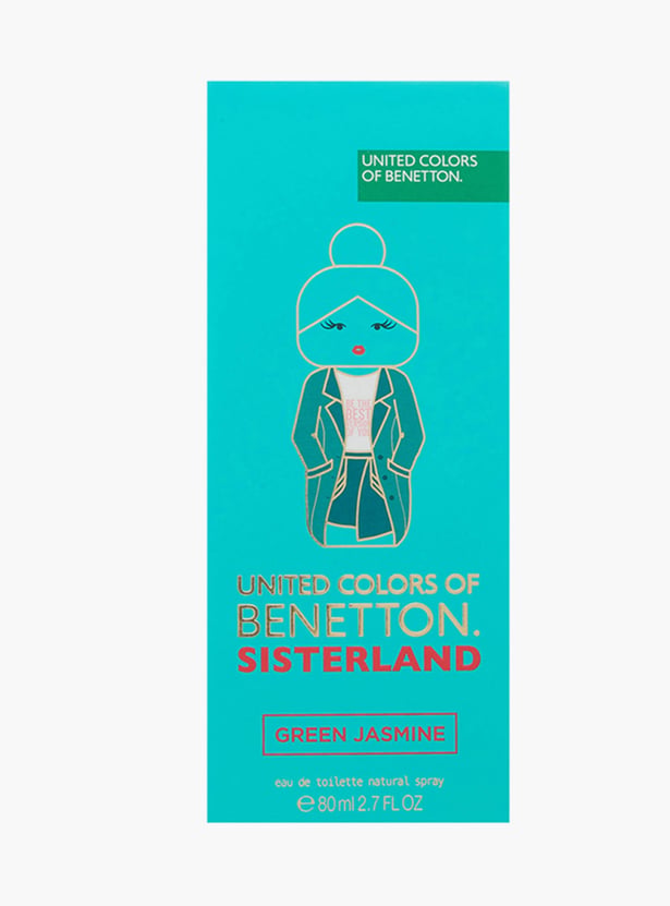 UNITED COLORS OF BENETTON Sisterland Green Jasmine Eau De Toilette - 80ml