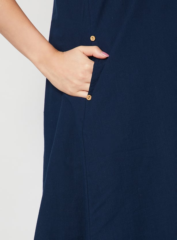 MELANGE Solid A-Line Kurta
