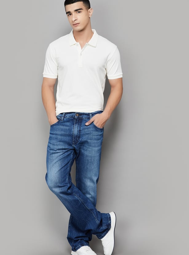 CELIO Solid Polo T-shirt