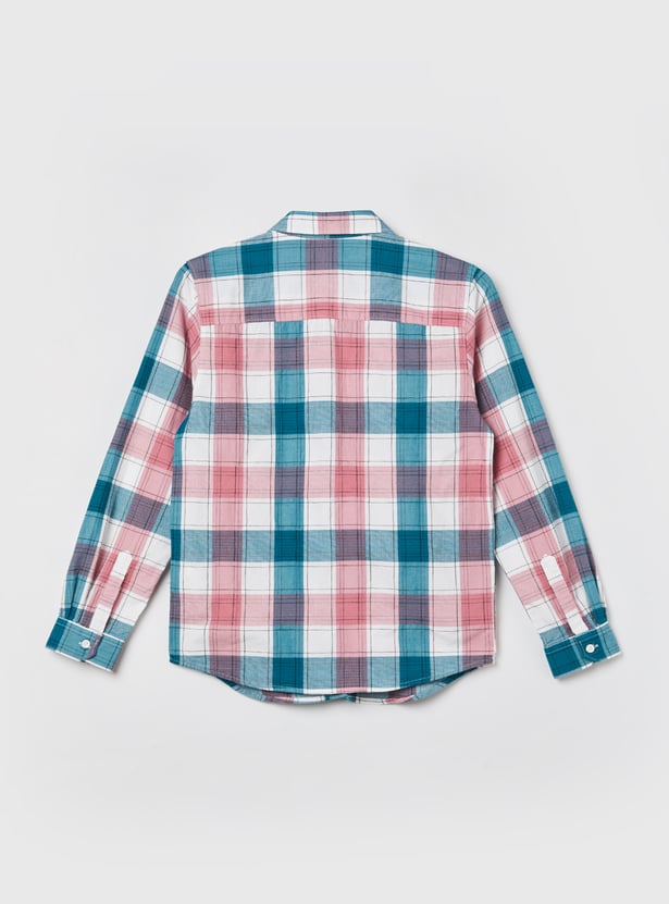 ALLEN SOLLY Boys Checked Shirt