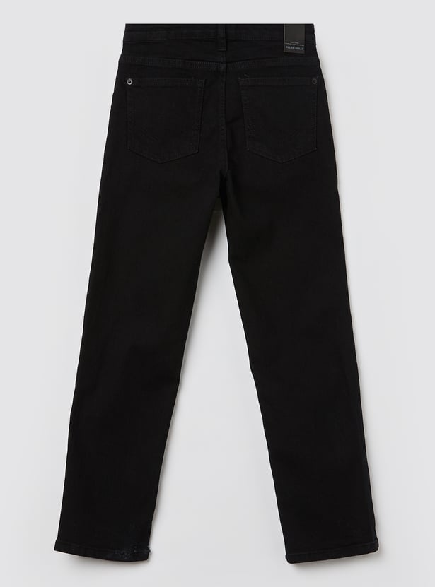 ALLEN SOLLY Boys Darkwash Regular Jeans
