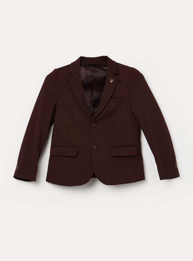 ALLEN SOLLY Boys Solid Blazer