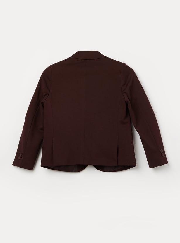 ALLEN SOLLY Boys Solid Blazer