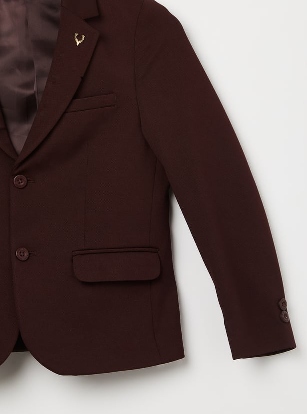 ALLEN SOLLY Boys Solid Blazer
