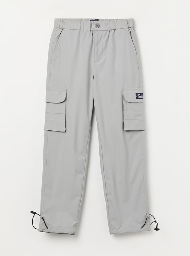 ALLEN SOLLY Boys Solid Cargos