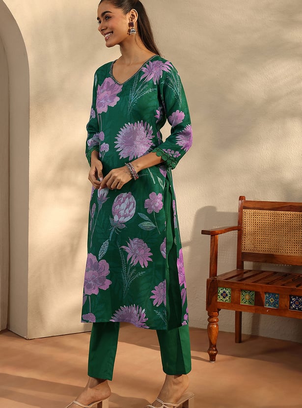 LIBAS Floral Print Kurta Set