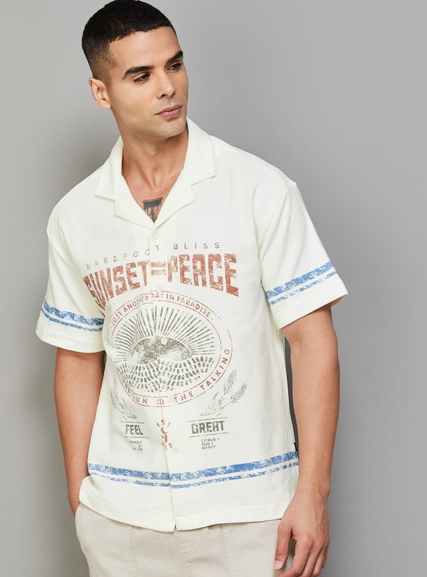 SPYKAR Graphic Regular Fit Shirt