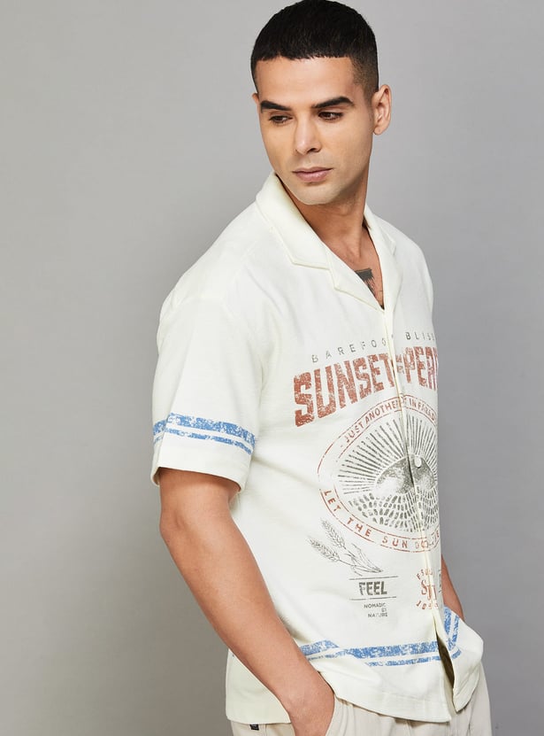 SPYKAR Graphic Regular Fit Shirt
