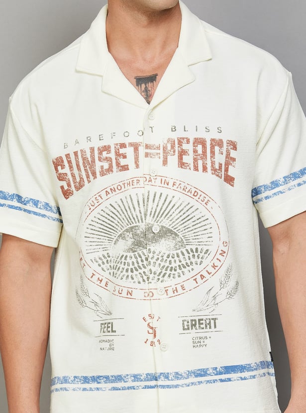 SPYKAR Graphic Regular Fit Shirt