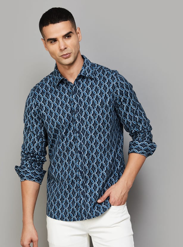 SPYKAR Printed Regular Fit Shirt