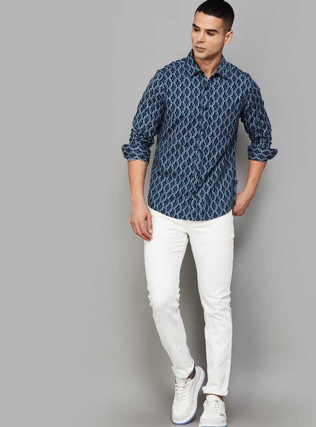 SPYKAR Printed Regular Fit Shirt