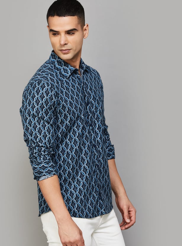 SPYKAR Printed Regular Fit Shirt
