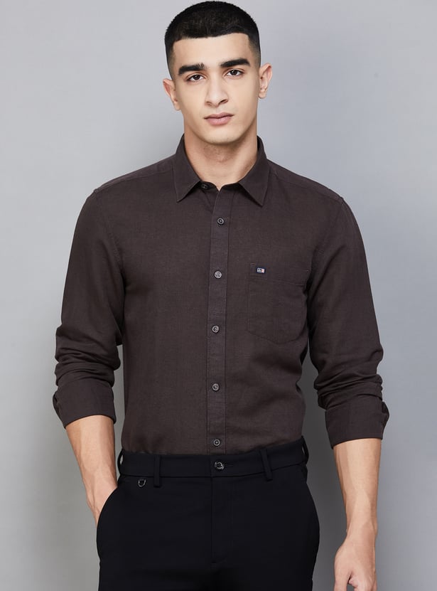 ARROW SPORT Solid Slim Fit Shirt