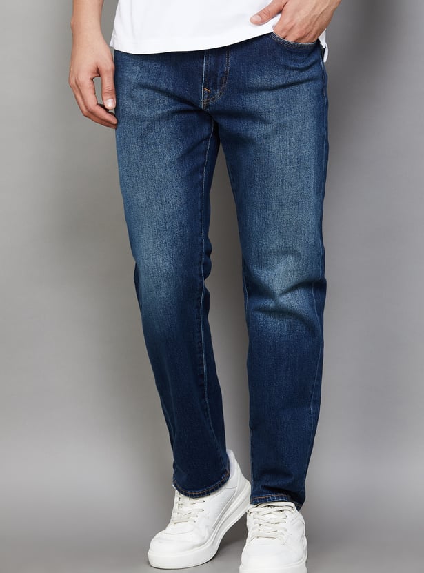 AMERICAN EAGLE Washed Regular Straight Jeans