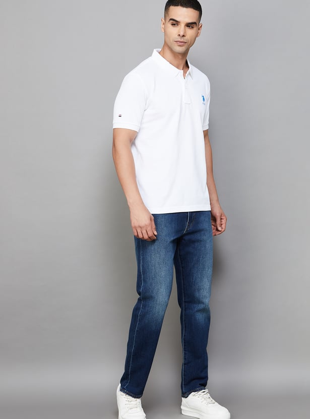AMERICAN EAGLE Washed Regular Straight Jeans