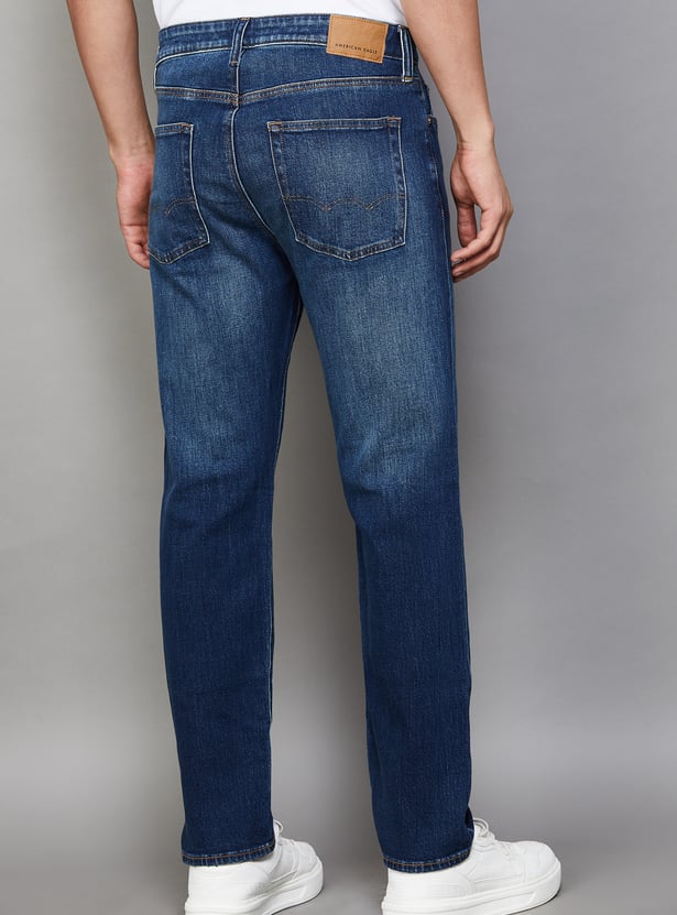 AMERICAN EAGLE Washed Regular Straight Jeans