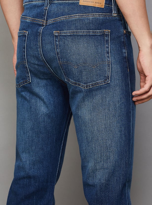 AMERICAN EAGLE Washed Regular Straight Jeans