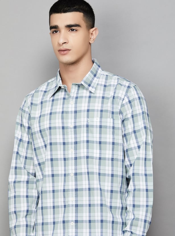 AMERICAN EAGLE Checked Regular Fit Shirt
