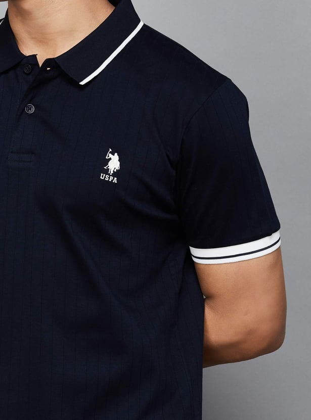 US POLO ASSN Ribbed Polo T-shirt