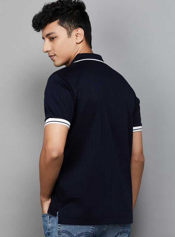 US POLO ASSN Ribbed Polo T-shirt